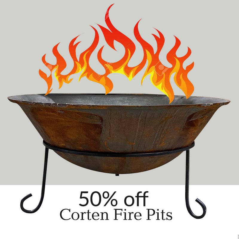 50% off Corten Fire Pits