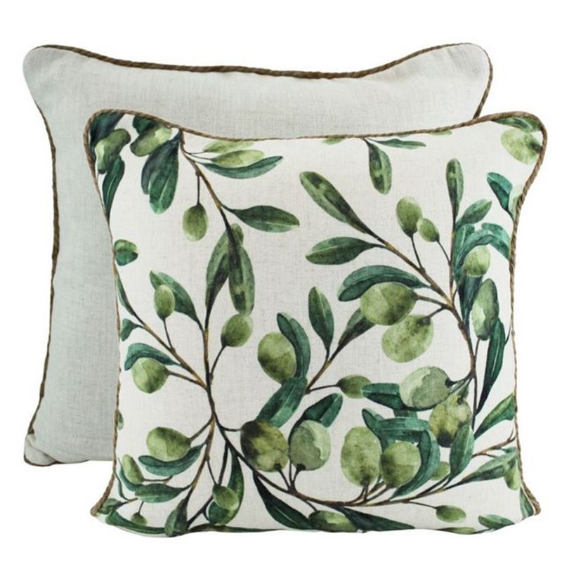 Olive Linen Cushion