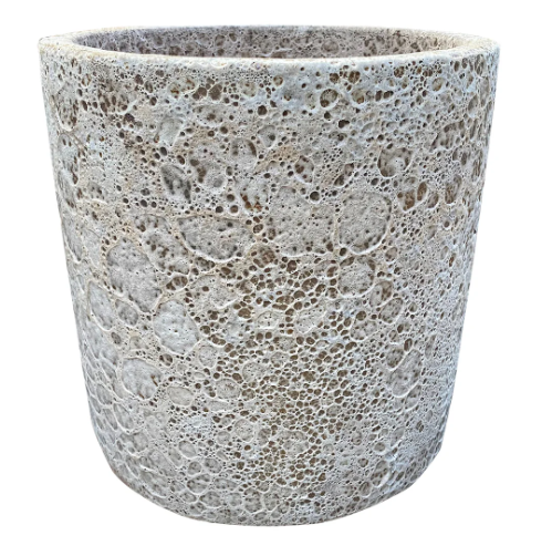 BUBBLE GLAZE CYLINDER POT