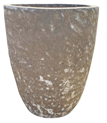 BUBBLE GLAZE U PLANTER GREY LARGE 55X70