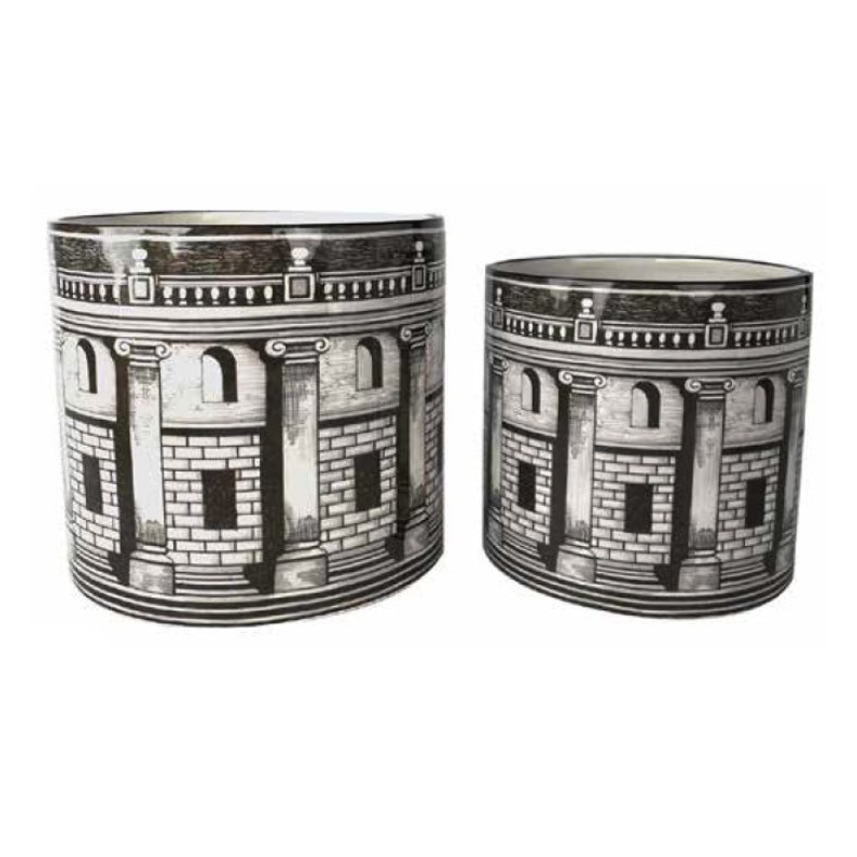 Palazzo Cylinder Ceramic Pot 
