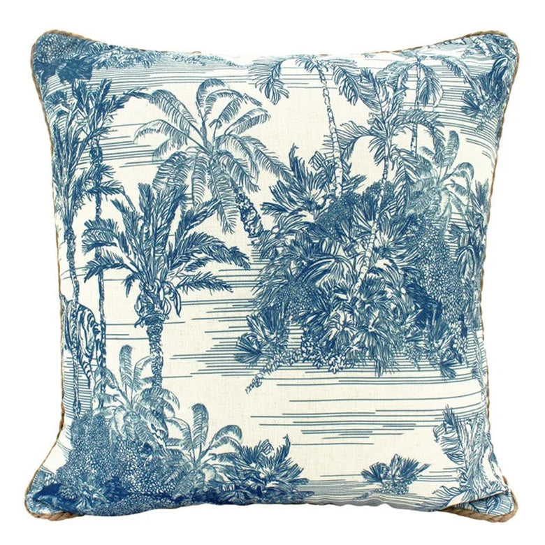 Tropic Hamptons Linen Cushion