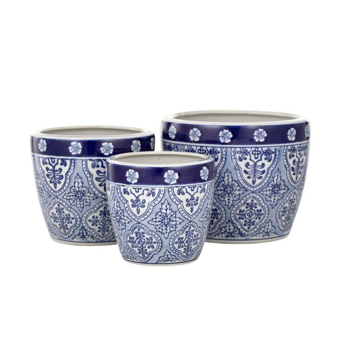 Yan Ceramic Pot Navy Blue