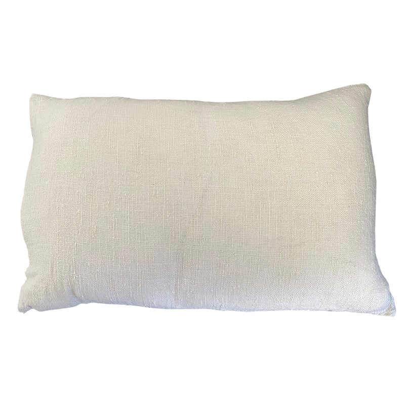 Angaston Handloomed Rustic Linen Cushion Ivory