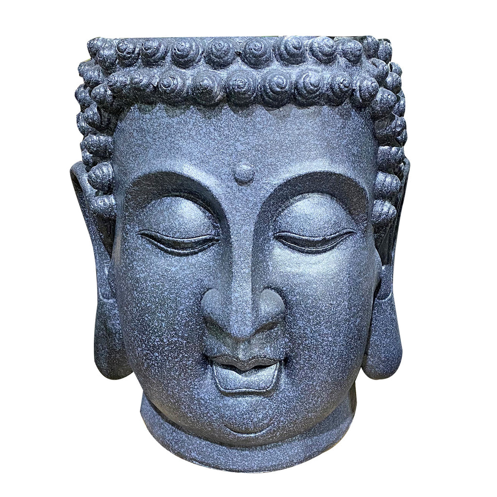 Buddha Head Resin Planter