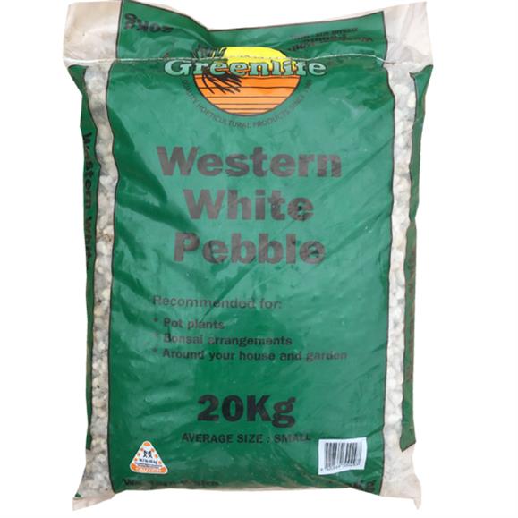 Cowra/Western White Medium Pebbles 20kg