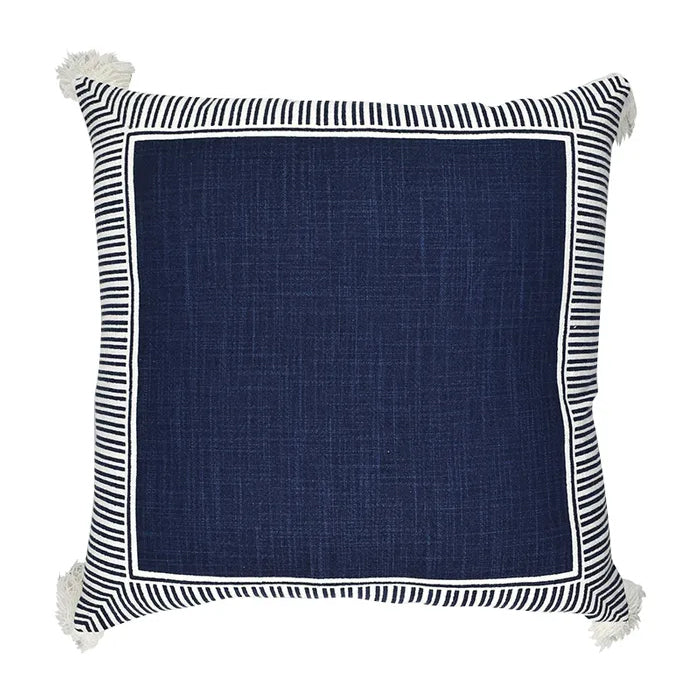 Cushion Delta Cotton Navy & White