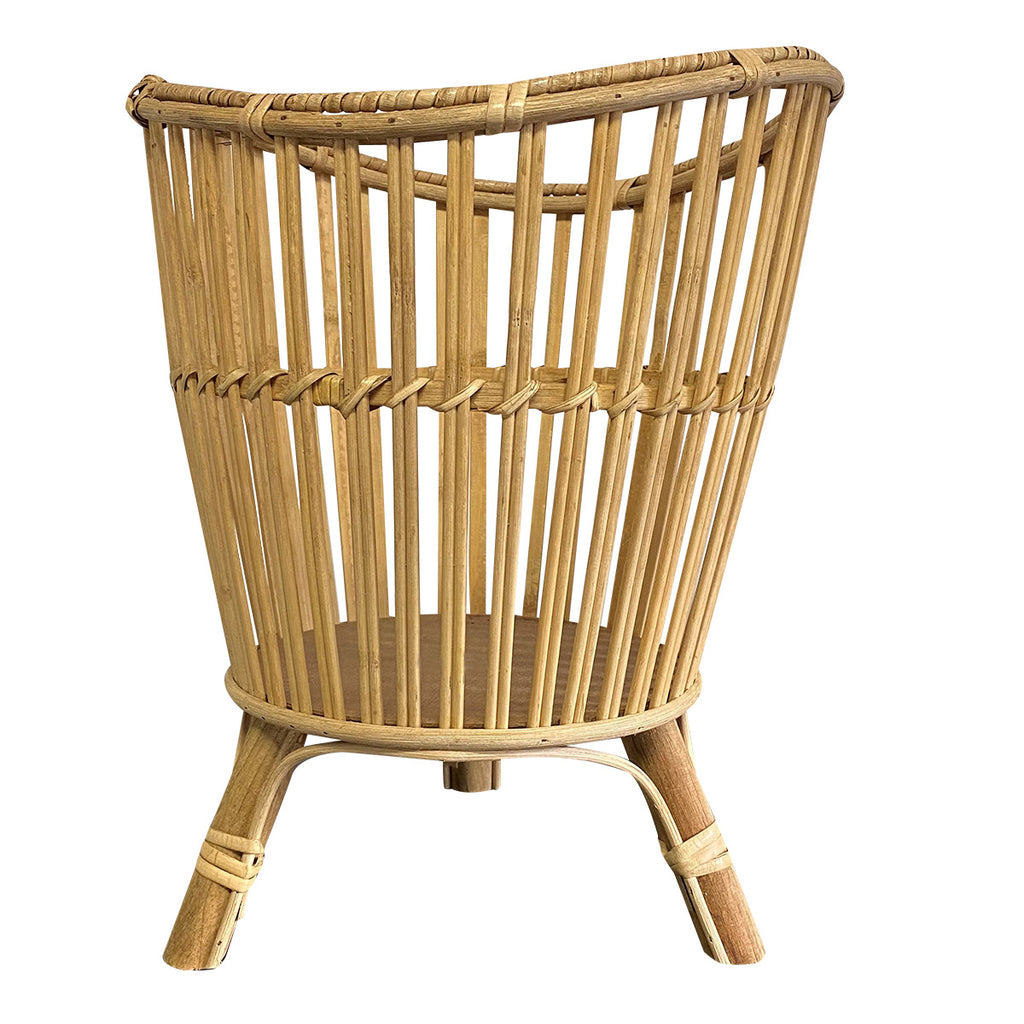 Dean Bamboo Natural Footed Planter