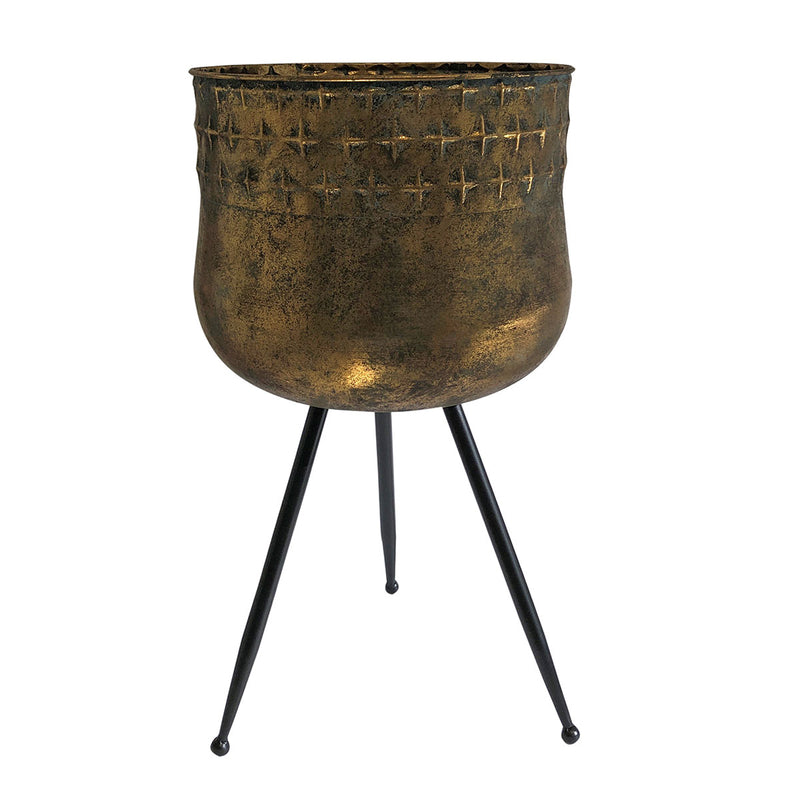 Gold Metal Pot Plant Stand