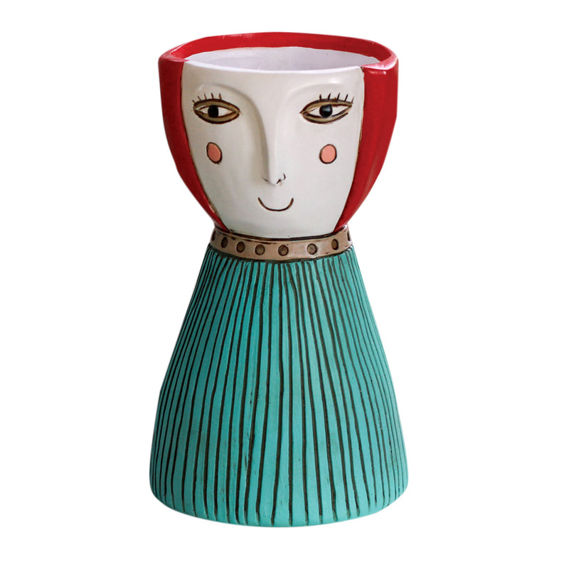 Lady Red Vase Planter