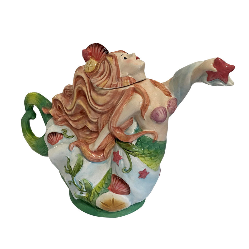 Mermaid Ceramic Teapot