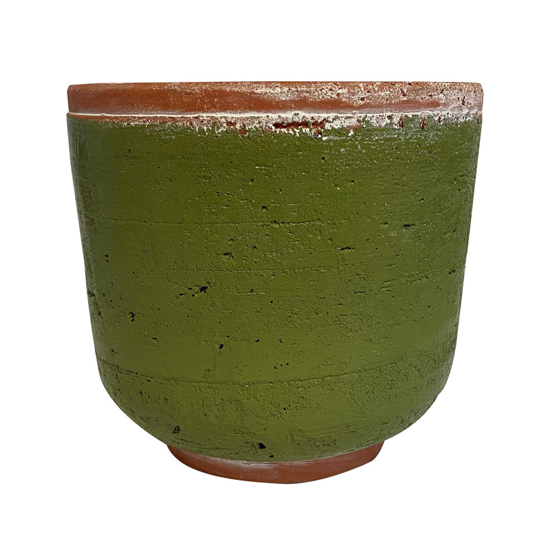 Miss Daisy Cement Pot Green