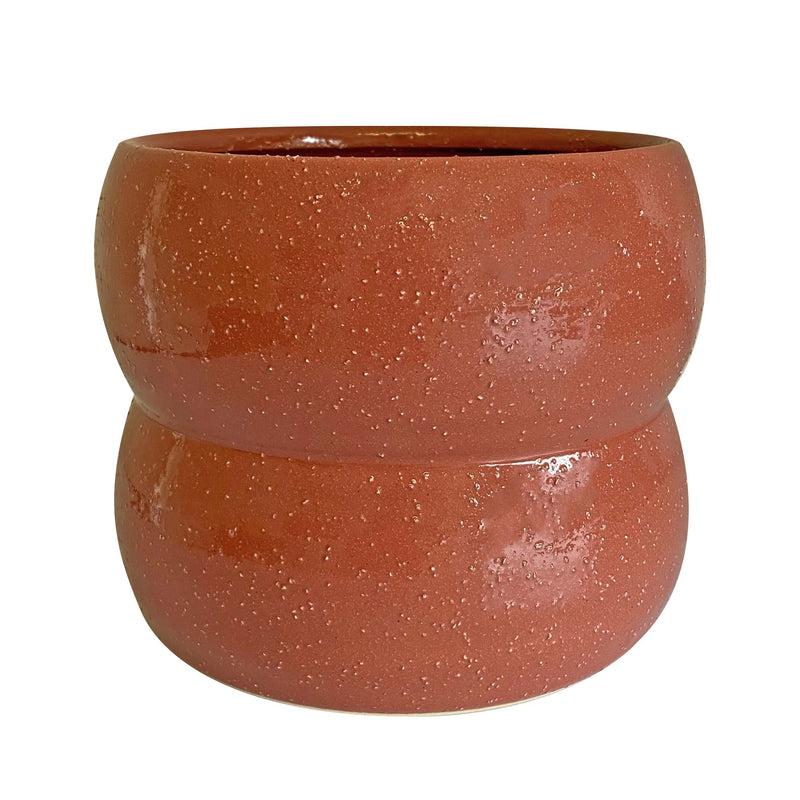 Romy Planter Pot Ceramic Burgundy