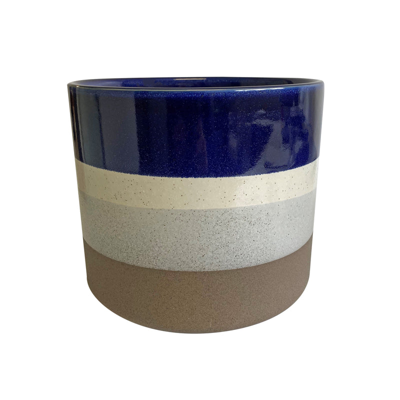 Sheena Ceramic Pot Blue/Natural