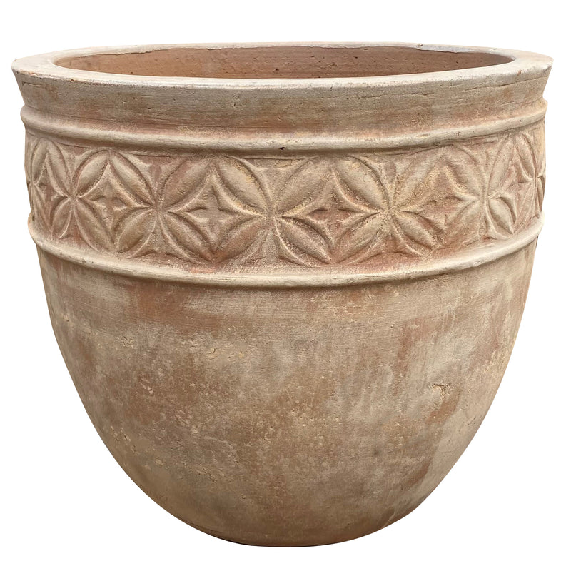 Terracotta Star Pot Antique