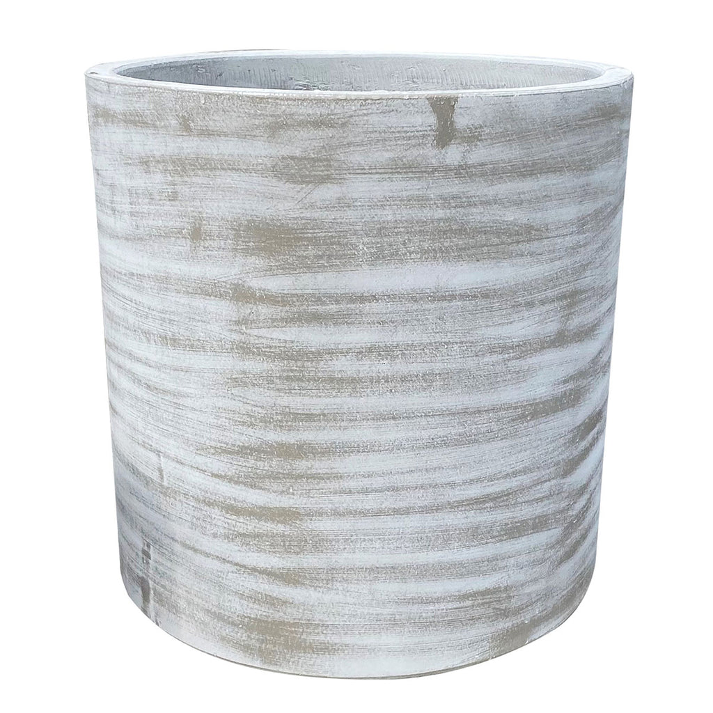 Torini Barrel Pot White